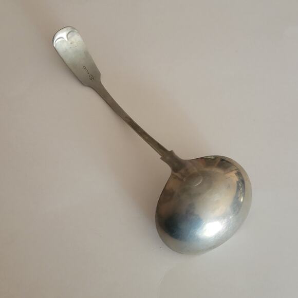 Vintage Art Silver ladle 11" long - Picture 5 of 12